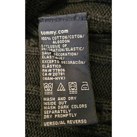 Tommy Hilfiger Mens Sweater Size XXL Blue Cable Knit Pullover 100% Cotton - Picture 6 of 10